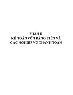 Kế toán vốn bằng tiền và các khoản nợ phải thu ở Công ty quản lí công trình cầu phà TP