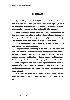 Mô hình Công ty mẹ – Công ty con tại Tổng Công ty chè