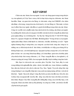 Mô tả thực trạng nhu cầu chăm sóc sức khoẻ & sử dụng dịch vụ Y tế tại Bắc Cạn