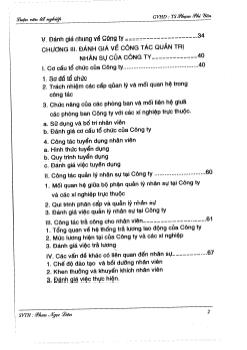 Một số biện pháp nhằm nâng cao hiệu quản trị nhân sự của Công ty cổ phần đầu tư - Kinh doanh nhà thành phố
