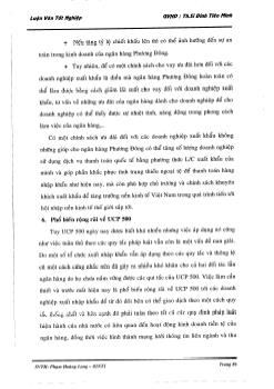 Một số giải pháp nâng cao hiệu quả hoạt động thanh toán quốc tế bằng phương thức tín dụng chứng từ tại Ngân hàng thương mại cổ phần Phương Đông