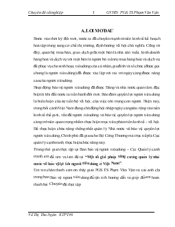Một số giải pháp tăng cường quản lý nhà nước về bảo vệ lợi ích người tiêu dùng ở Việt Nam