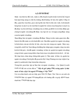 Một số giải pháp tăng cường quản lý nhà nước về bảo vệ lợi ích người tiêu dùng ở Việt Nam
