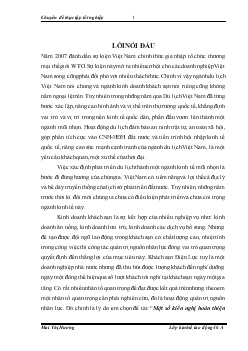Một số kiến nghị hoàn thiện quản lý nguồn nhân lực để nâng cao hiệu quả kinh doanh của khách sạn Điện Lực Hà Nội