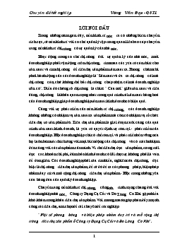 Một số phương hướng và biện pháp nhằm duy trì và mở rộng thị trường tiêu thụ sản phẩm ở Công ty Dụng Cụ Cắt và Đo Lường Cơ Khí