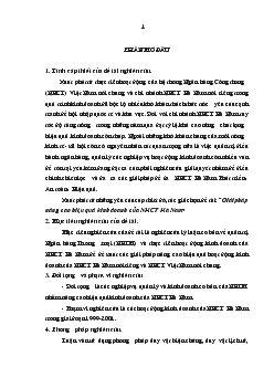 Nâng cao hiệu quả kinh doanh tại Ngân hàng Công thương Hà Nam