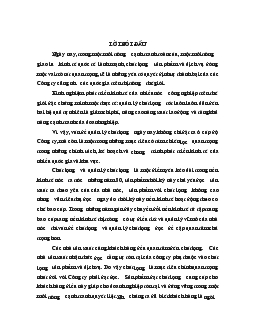 Nâng cao khả năng quản lý chất lượng ở Công ty đầu tư phát triển nhà và xây dựng Tây Hồ.