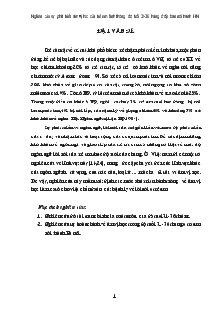 Nghiên cứu sự phát triển âm vị học của trẻ em bình thường độ tuổi 31 - 36 tháng ở địa bàn nội thành Hà Nội