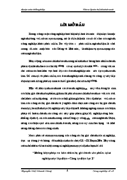 Những biện pháp cơ bản nhằm hạ giá thành sản phẩm tại Xí nghiệp xây lắp điện – Công ty điện lực I