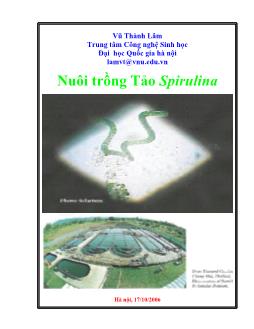 Nuôi trồng Tảo Spirulina