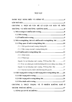 Ô nhiễm môi trường không khí ở thành phố Hà Đông_thực trạng và giải pháp