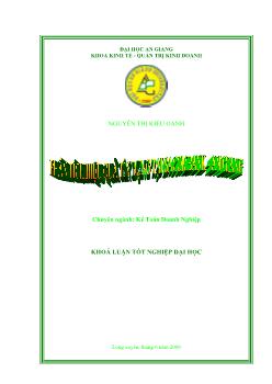 Phân tích hiệu quả tín dụng tại Sacombank chi nhánh An Giang