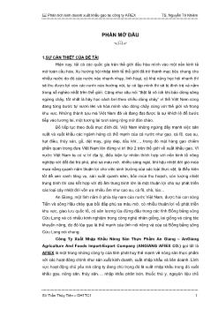 Phân Tích Kinh Doanh Xuất Khẩu Gạo Tại Công Ty Xuất Khẩu Nông Sản Thực Phẩm An Giang