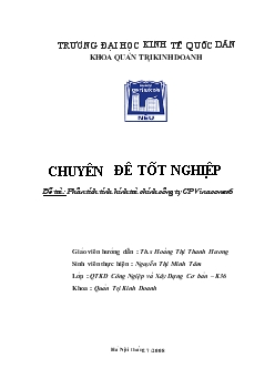 Phân tích tình hình tài chính Công ty cổ phần Vinaconex 6