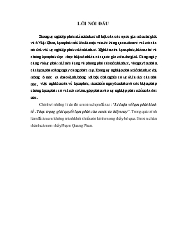 Phát triển đồng bộ các loại Thị trường trong nền kinh tế Thị trường định hướng XHCN ở Việt Nam