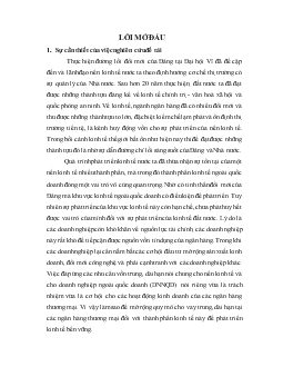 Phát triển hoạt động cho vay trung, dài hạn đối với doanh nghiệp ngoài quốc doanh tại Ngân hàng thương mại cổ phần Kỹ thương Việt Nam – Chi nhánh Koàn Kiếm