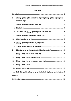 Phương pháp nghiên cứu khoa học & phương pháp luận cứu khoa học