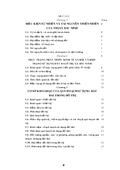 Qui hoạch sử dụng đất đai thị xã Bắc Ninh - Tỉnh Bắc Ninh giai đoạn 2001 - 2010