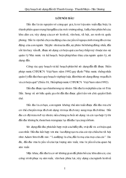 Quy hoạch sử dụng đất đai Xã Thanh Giang - Huyện Thanh Miện - tỉnh Hải Dương