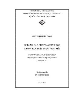 Sử dụng các chế phẩm sinh học trong sản xuất rượu vang mít