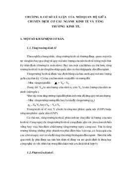 Tăng trưởng kinh tế & chuyển dịch cơ cấu đến 2020