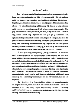 Thực trạng và giải pháp sử dụng vốn đầu tư cho nông nghiệp nông thôn