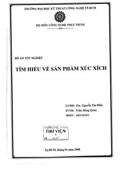 Tìm hiệu về sản phẩm xúc xích