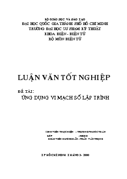 Ứng dụng vi mạch số lập trình