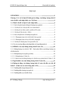 Ảnh hưởng của khủng hoảng kinh tế toàn cầu đến xuất nhập khẩu của Việt Nam