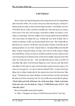 Báo cáo Hoàn thiện qui trình kiểm toán chu trình mua hàng - Thanh toán trong kiểm toán tài chính do Công ty TNHH Kiểm toán ASNAF Việt Nam thực hiện