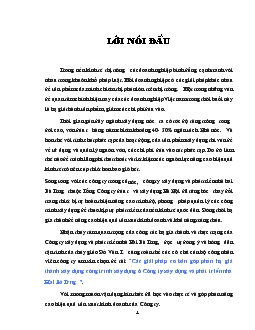 Các giải pháp cơ bản góp phần hạ giá thành xây dựng công trình xây dựng ở Công ty xây dựng và phát triển nhà Hai Bà Trưng