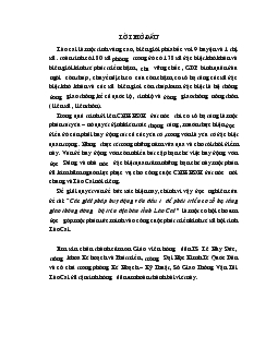 Các giải pháp huy động vốn đầu tư để phát triển cơ sở hạ tầng giao thông đường bộ trên địa bàn tỉnh Lào Cai