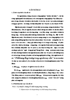 Chất lượng tăng trưởng trong ngành may mặc