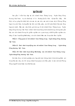 Chi nhánh Nam Thăng Long - Ngân hàng Công thương Việt Nam (Marketing)
