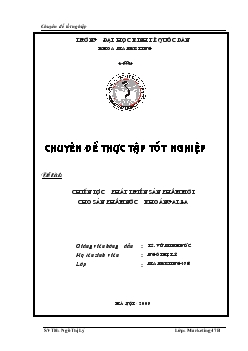 Chiến lược phát triển sản phẩm mới cho sản phẩm nước khoáng alba