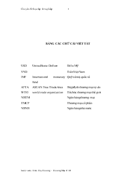 Cơ hội và thách thức của Công ty tài chính cổ phần HANDICO(Hafic) khi Việt Nam gia nhập WTO