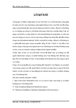 Công ty Cổ phần Thương mại Việt hoàng Sơn (TM- Máy tính)