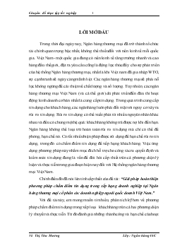 Giải pháp hoàn thiện phương pháp chấm điểm tín dụng trong xếp hạng doanh nghiệp tại Ngân hàng thương mại cổ phần các doanh nghiệp ngoài quốc doanh Việt Nam