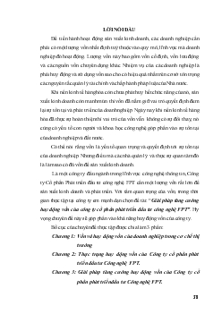 Giải pháp tăng cường huy động vốn của Công ty cổ phần phát triển đầu tư công nghệ FPT