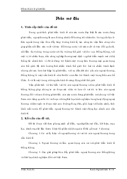 Giải pháp thúc đẩy phát triển ngoại thương của Hồng Kông và bài học kinh nghiệm đối với Việt Nam