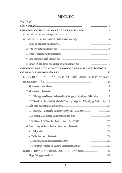 Hoàn thiện cơ chế khoán đội tại Công ty cổ phần xây dựng miền Tây