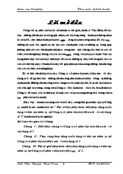 Hoạt động tuyển dụng và đào tạo nhân sự tại Công ty cổ phần lắp máy điện nước và xây dựng số 2