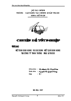 Kế toán bán hàng tại Công ty TNHH Thương mại LATHUSO (dầu nhớt)