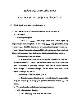 Kinh doanh giao nhận vận tải quốc tế