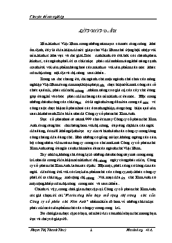 Mở rộng Thị trường tại Công ty Chè Kim Anh