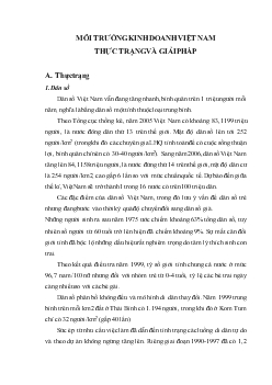 Môi trường kinh doanh Việt Nam - Thực trạng và giải pháp