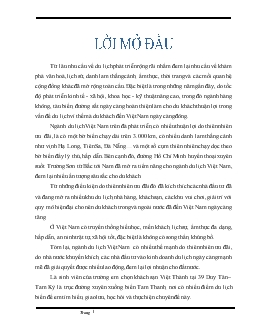 Một số biện pháp nâng cao chất lượng phục vụ trong thời gian lưu trú tại khách sạn Việt Thành