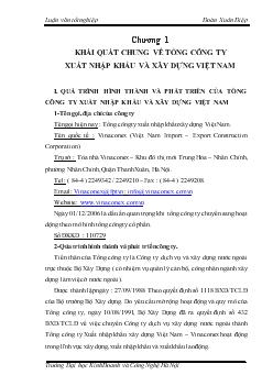 Một số giải páhp hoàn thiện việc xây dựng chiến lược kinh doanh của Tổng Công ty XNK và xây dựng Việt Nam sau cổ phần hoá