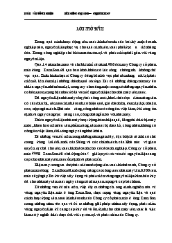 Một số giải pháp cơ bản về phát triển vùng Nguyên liệu Công ty Cổ phần mía đường Lam Sơn