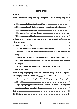 Một số giải pháp nhằm phát triển Thị trường tiêu thụ sản phẩm của Công ty cổ phần sản xuất và thương mại Phúc Tiến